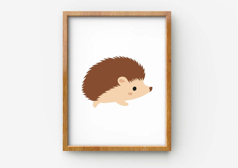 printable baby animal hedgehog wall decor hedgehog nursery print baby animal digital download BABY ANIMAL PRINT hedgehog baby animal