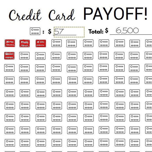Credit Card Payoff Sheet | Credit Card Loan Log | Debt Payment Tracker | Coloring Page | Printable | Instant Download | Payoff Charts