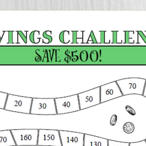 Savings Tracker Money Challenge Save 500 Dollars Goal Save Fund Saving Game Tally Log Planner Coloring Sheet image 2