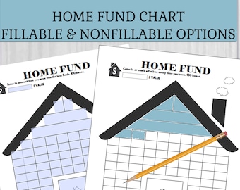 Home Buying | Real Estate | Fund Tracker | Financial Tally| Fillable | Digital Download | SMART Goals | 8.5 x 11 | PDF | Instant Download