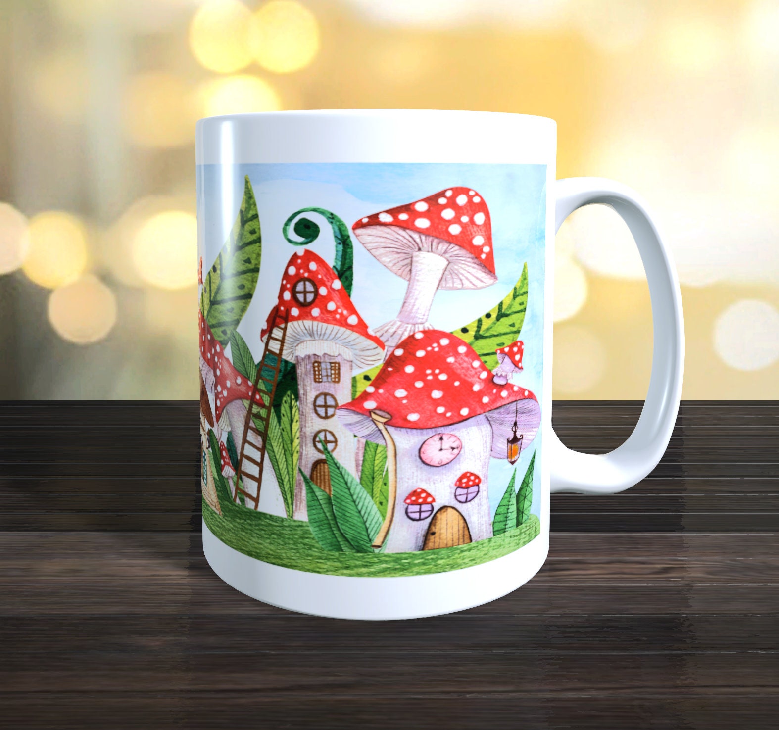 Fly agaric mushroom mug red and white shroom mug cute Etsy