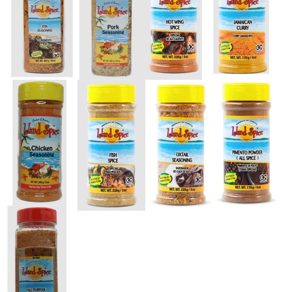 ISLAND SPICE SEASONINGS Jamaikanische Gewürze und Gewürze