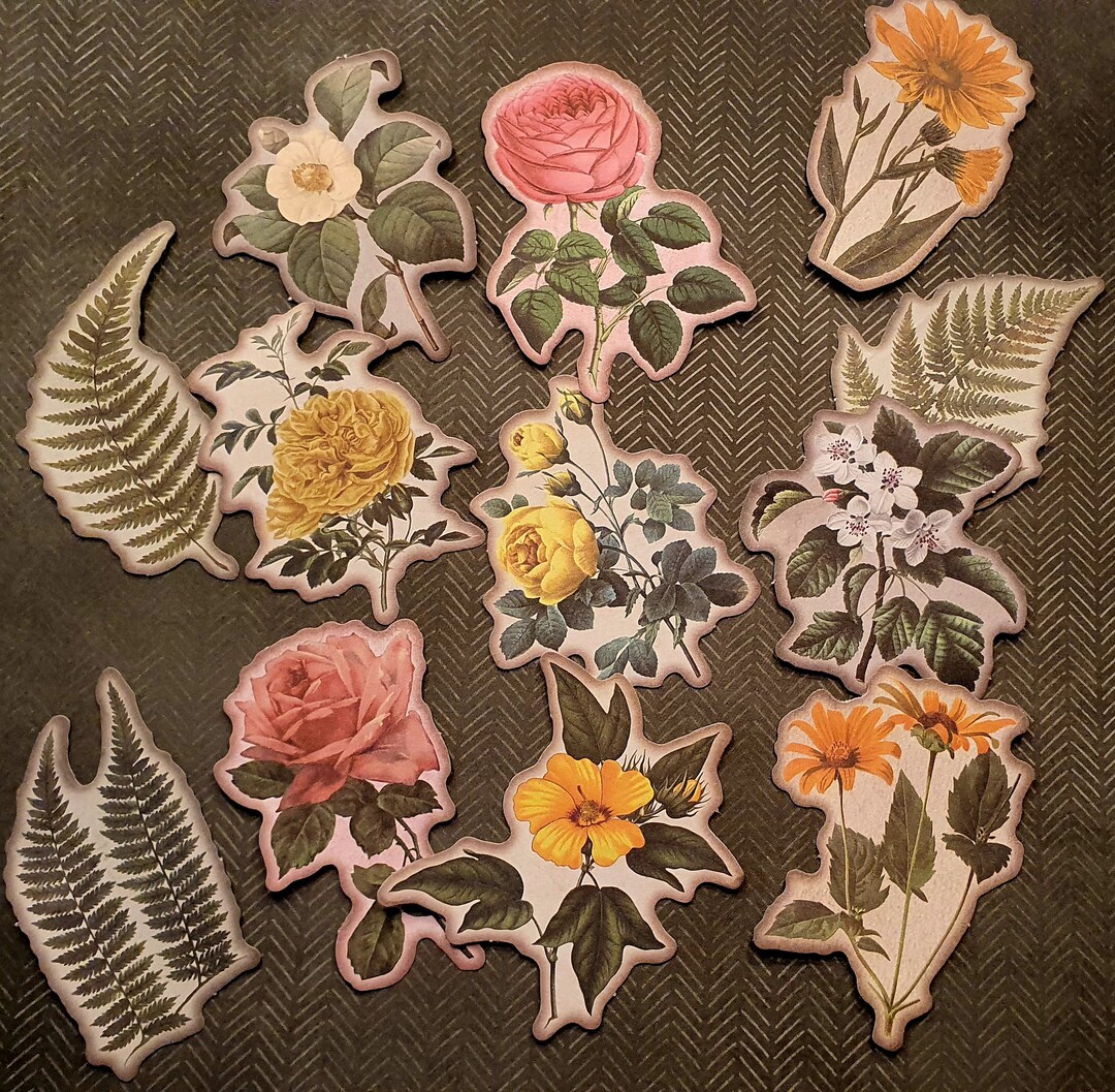 Vintage Flowers Stickers/ Diary Planner Stickers / Bujo Stickers ...