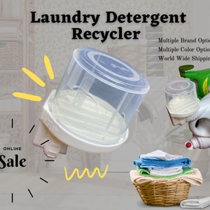 Laundry Detergent Cup Drain-Laundry room storage and organization providing Less waste-Baby Shower Gift-Multiple Brands and Colors available