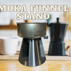Support pour entonnoirs Bialetti Moka pour 6 tasses. Cafetière/expresso sur la cuisinière. Plusieurs couleurs disponibles.
