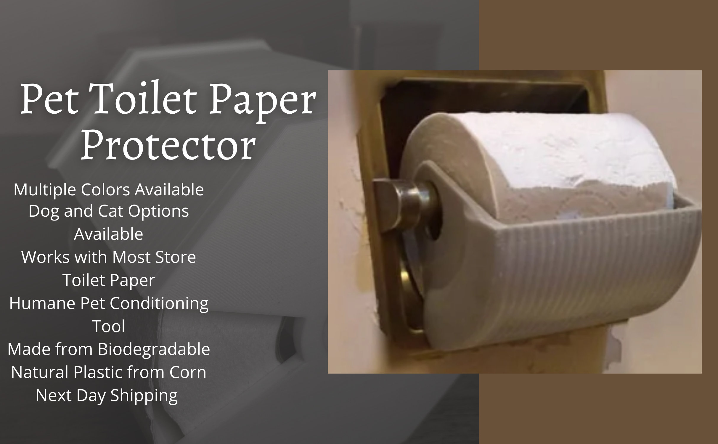 Pet Toilet Paper Protector/training Tool. Stops Pets From Etsy UK