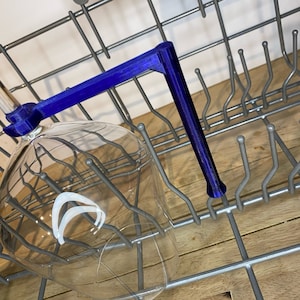 Dishwasher Wine Glass Holder. Stemware Saver for Stem wine glasses. flutes and goblets. Fits most Dishwashers and Wine Glasses. Wine gifts.