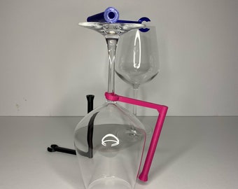 Dishwasher Wine Glass Holder. Stemware Saver for Stem Wine Glasses. Flutes and Goblets. Fits Most Dishwashers and Wine Glasses. Wine Gifts. Etsy