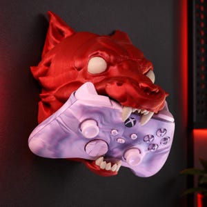 Wolf Controller-Ständer, Tisch- oder Wandhalterung für Gamepads, kompatibel mit PS5 und Xbox Switch Pro
