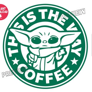 Free Free 174 Baby Yoda With Coffee Cup Svg SVG PNG EPS DXF File