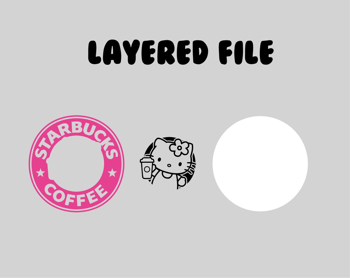 Hello Kitty Hello Kitty Svg Clipart Hello Svg Starbucks | Etsy