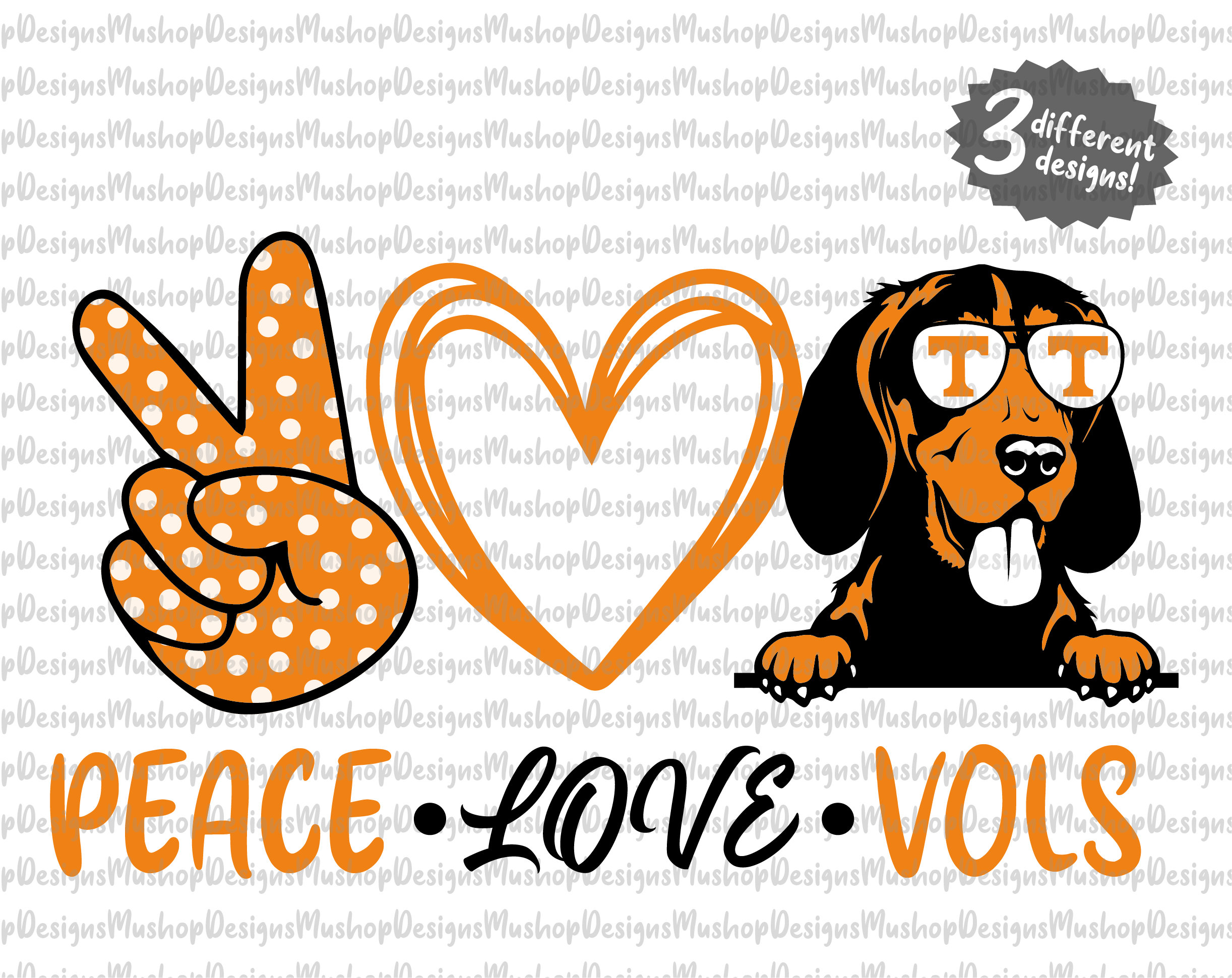 Tennessee Volunteers Logo Love Crossbody Purse
