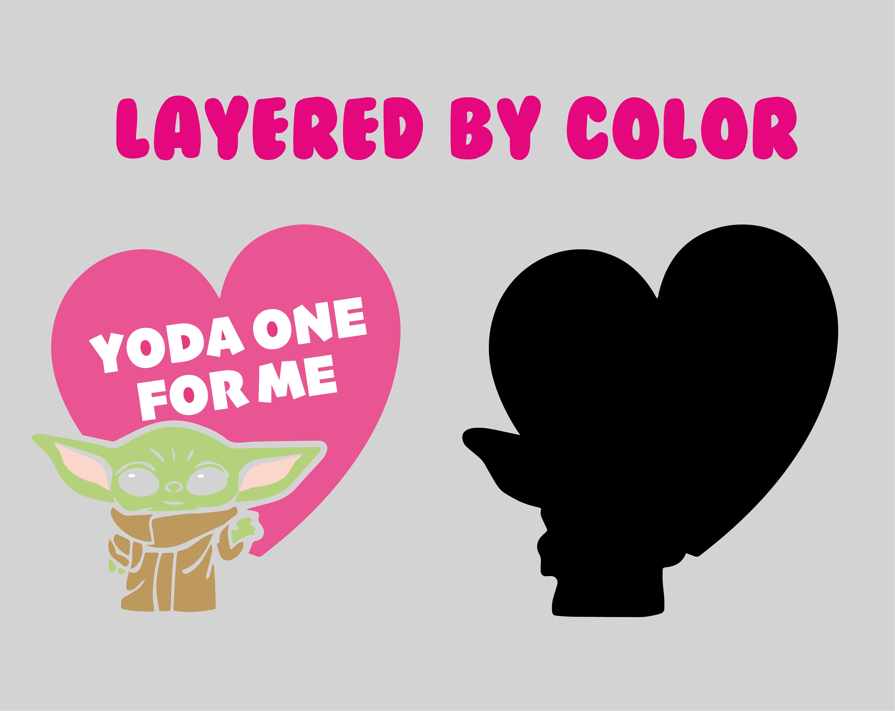 Download Baby Yoda SVG Grogu Heart the one for shirtsCricut Cut | Etsy