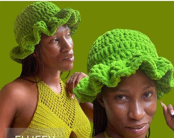 Chunky Ruffle Hat pattern