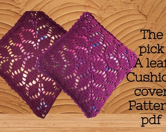 The Pick A Leaf crochet cushion cover pattern pdf