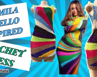 Camila mini dress. a crochet recreation