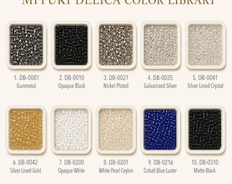 Miyuki Delicas 11/0 | Japanese Cylinder Seed Beads for Peyote Loom Jewelry