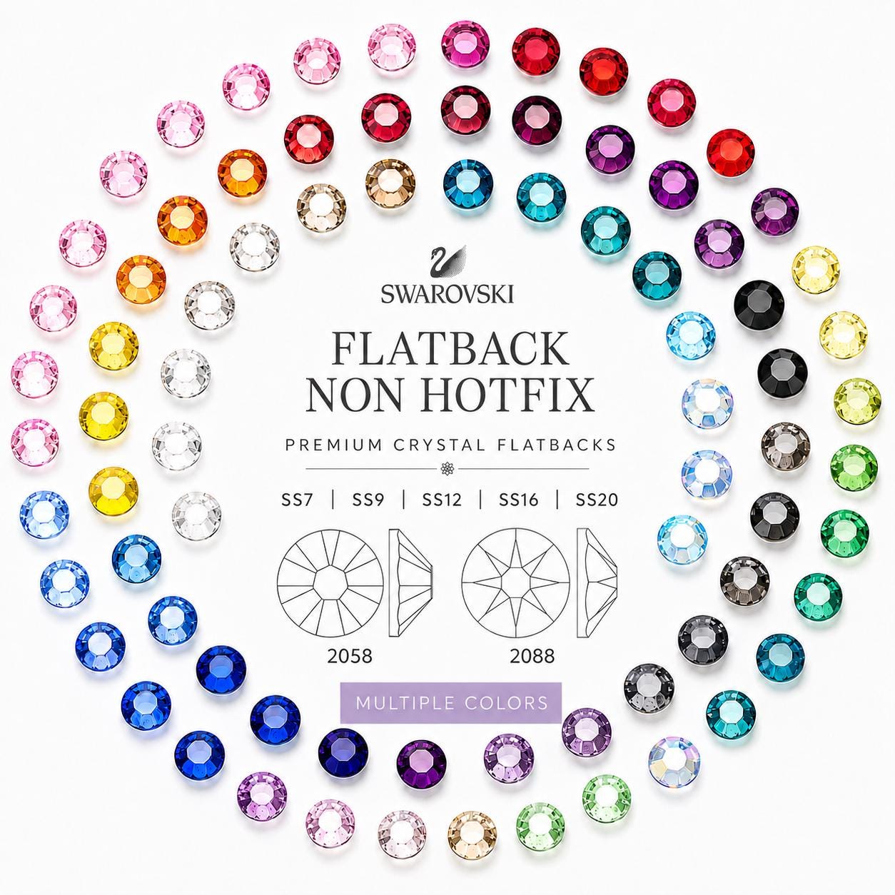 Swarovski Crystal Hotfix - Etsy