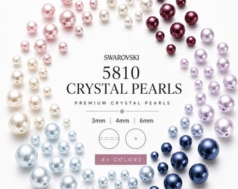 Genuine Swarovski Pearl Beads (5810) 3mm, 4mm, 6mm