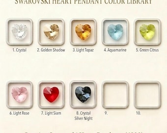 Swarovski Heart Pendant (6228) 10mm