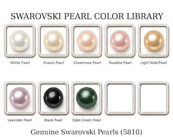 Genuine Swarovski Pearl Beads (5810) 3mm, 4mm, 6mm