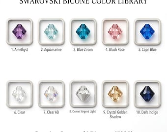 Genuine Swarovski Crystal Bicone Beads | 3mm 4mm 6mm Jewelry Making Supplies