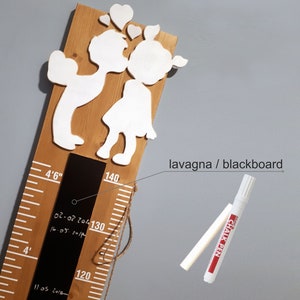 Gepersonaliseerde groeimeter, houten, hoogtemeter voor kinderen. Groeimeter. Meter, muurliniaal.