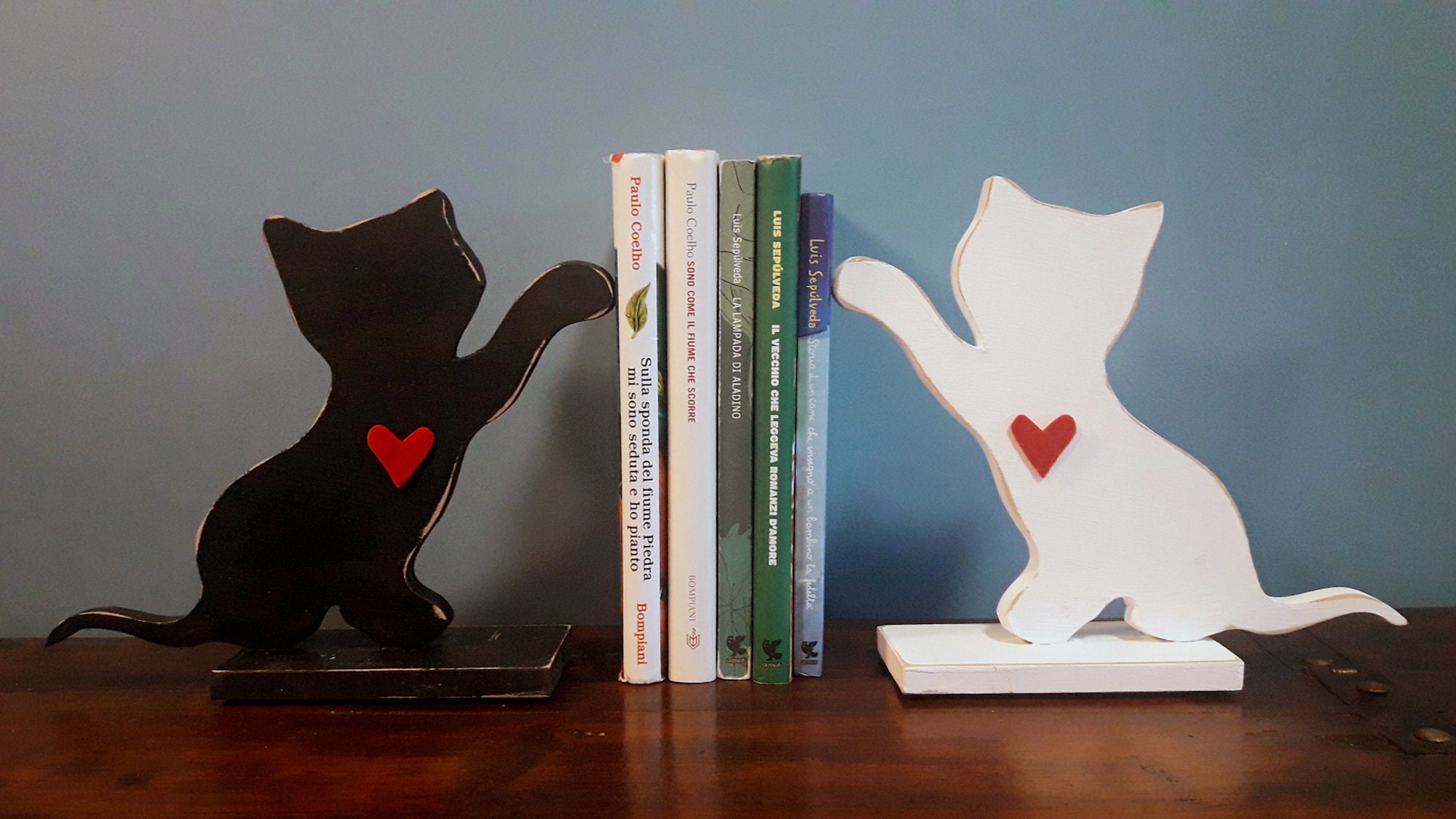 Serre Livres Chat Etsy France