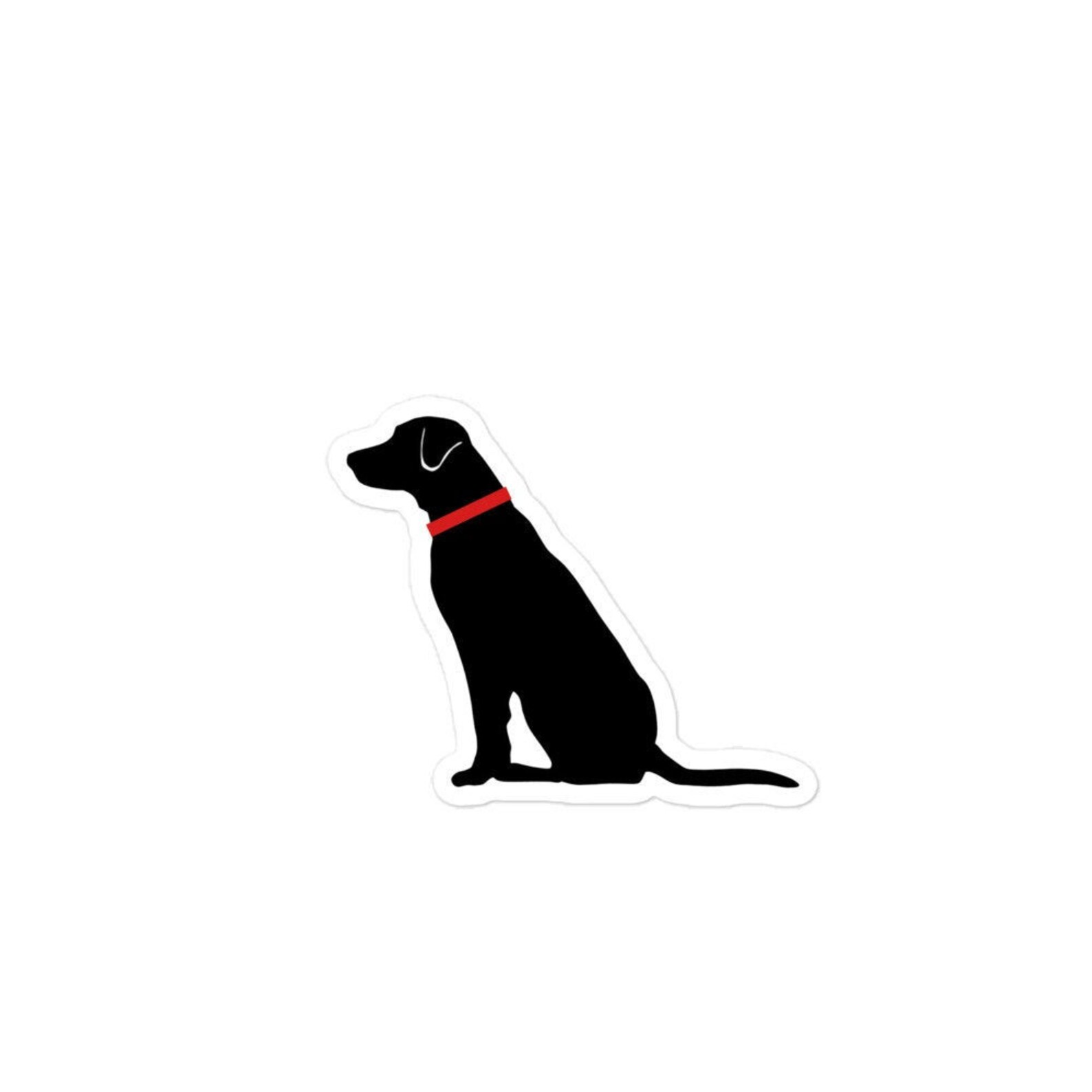 Black Lab Labrador Retriever Sticker We Love These Dogs Etsy