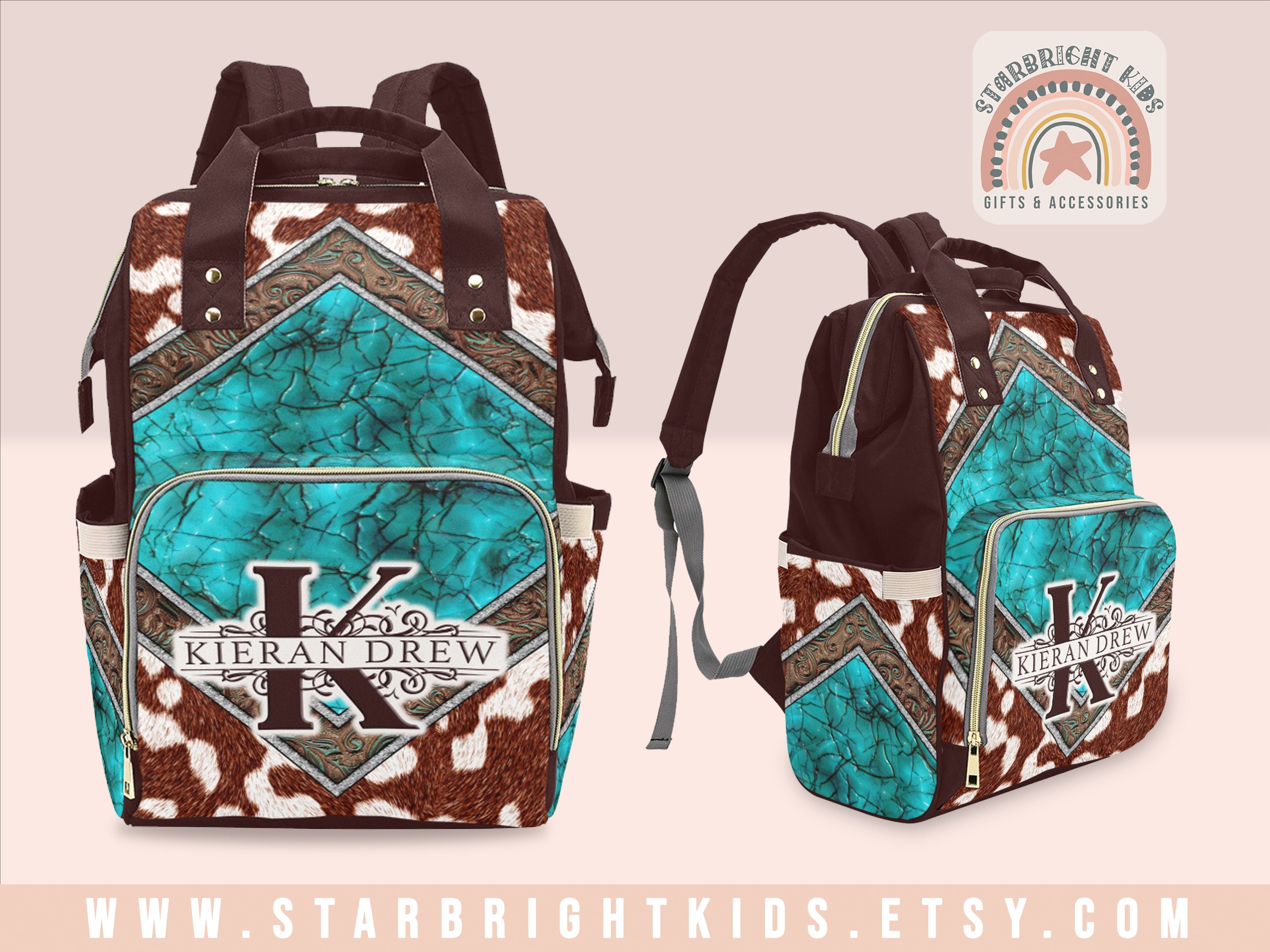 Customized backpack 2025 diaper bags