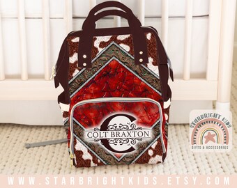 red diaper bolsa for boy