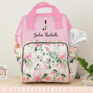 floral diaper backpack