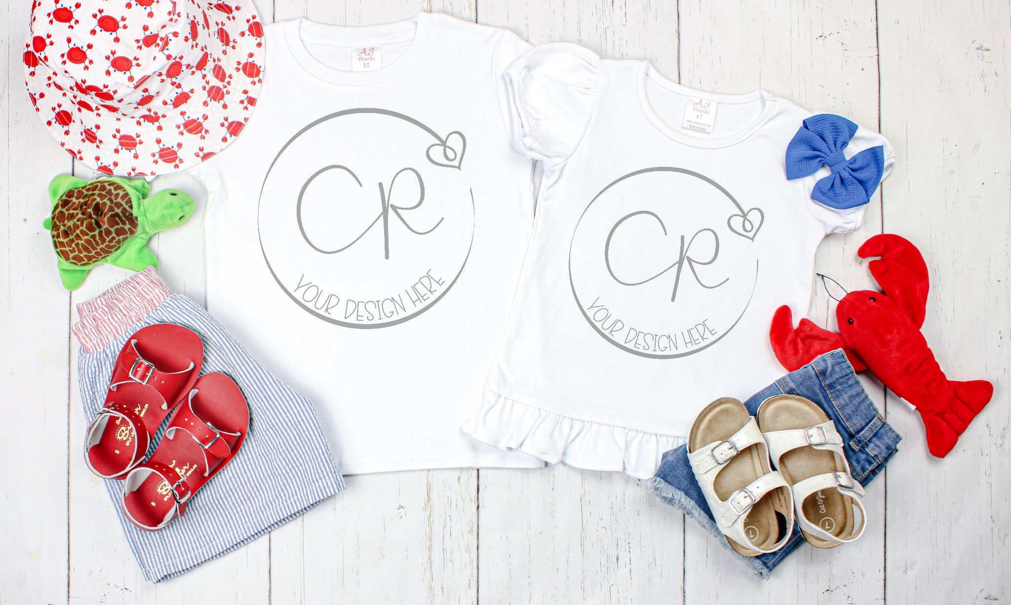 AJ Blanks Summer Sibling Mockup Etsy