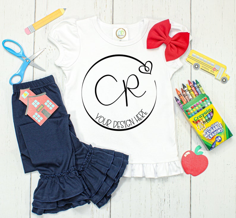 Girls Blanks Boutique Back to School Mockup Etsy