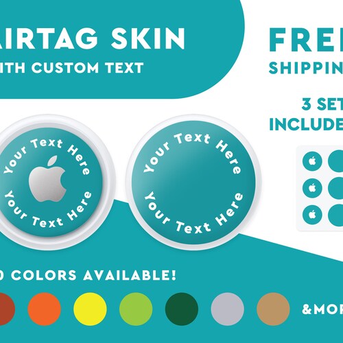 Apple Airtag Skin Airtag Sticker Airtag Vinyl Decal High Etsy