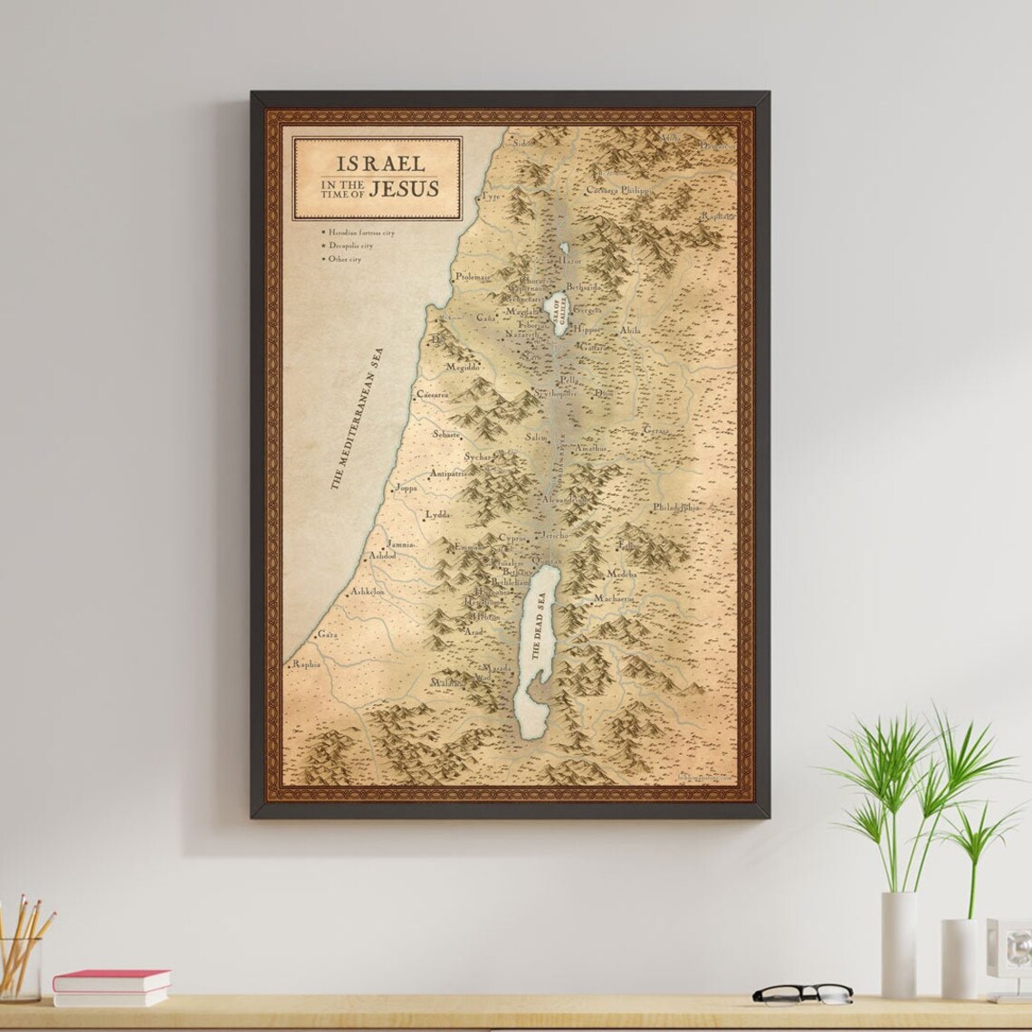 Bible Map of Israel in Jesus' Time - Detailed Historical Map