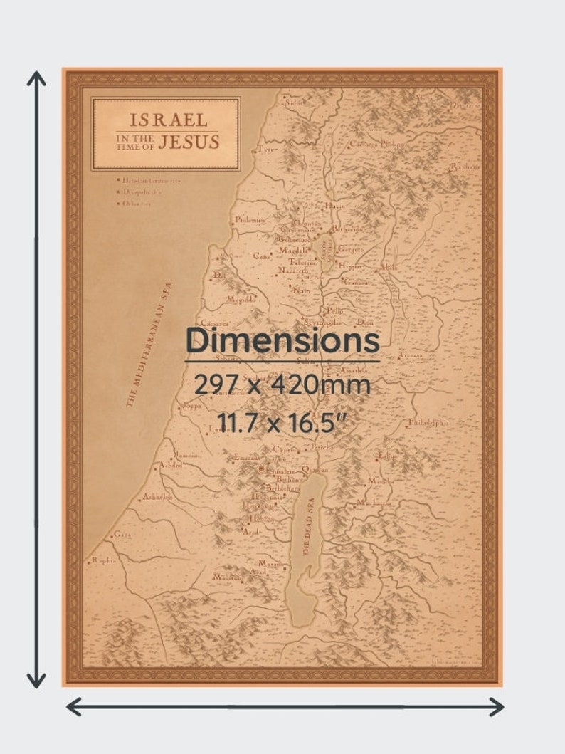Bible Map of Israel in Jesus' Time