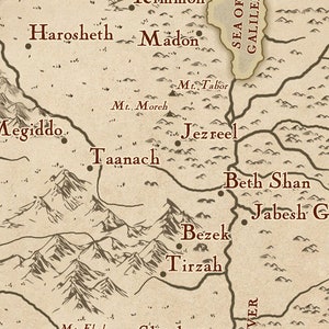 Bible Map of Israel in Judges Time, Israel in the Time of Judges Joshua ...
