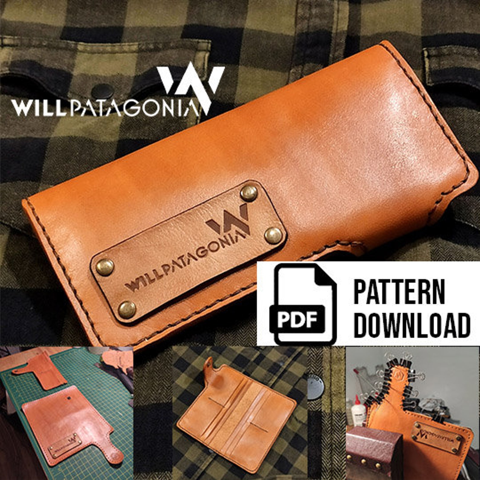 Long Biker Wallet Pattern Download - Etsy