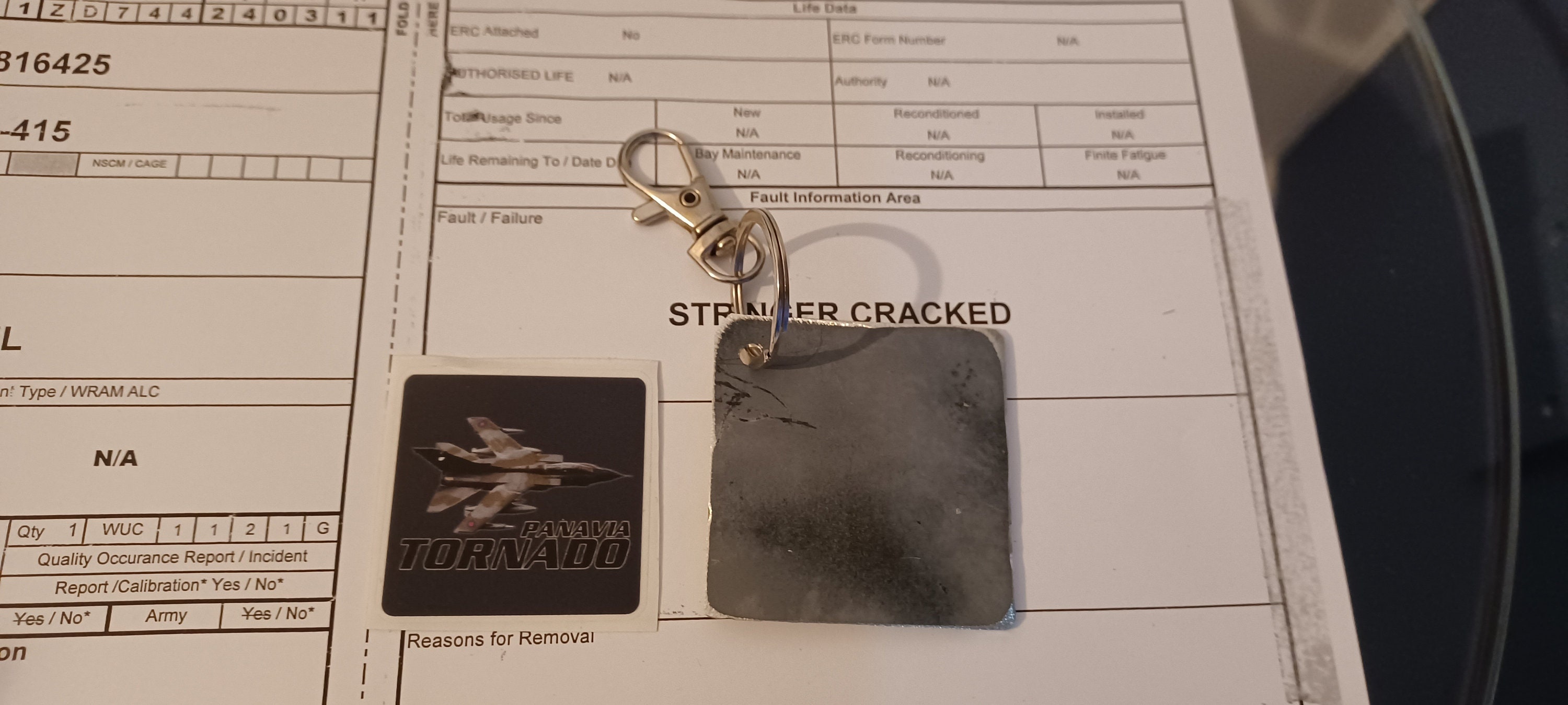 RAF Fighter Jet Aircraft Panavia Tornado GR4 ZD744 Skin Fuselage Key ...