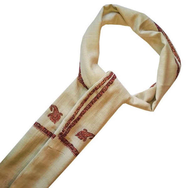Large Hand Embroidery Kashmiri Pashmina wool Shawl, Hand woven shawl wolle Shawl Kashmiri stole shawls gifts her