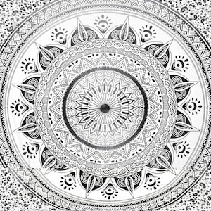 Indian Gray Ombre Mandala Queen Size Doona Duvet Quilt Cover Cotton Set Cotton Bedding Set with 2 Pc Pillow Covers Mandala Blanket