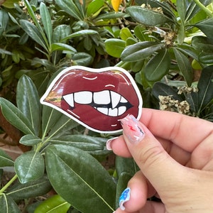 Vampire Bite vinyl sticker