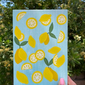 Lemons painting