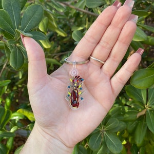 Iron Man gauntlet keychain