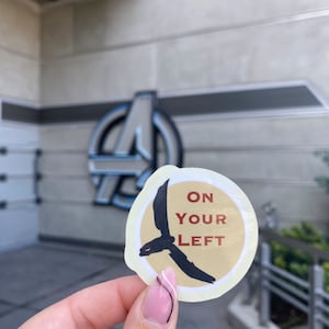 The Falcon on your left vinyl sticker