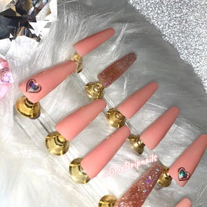 Rose Golden XXL Press Ons