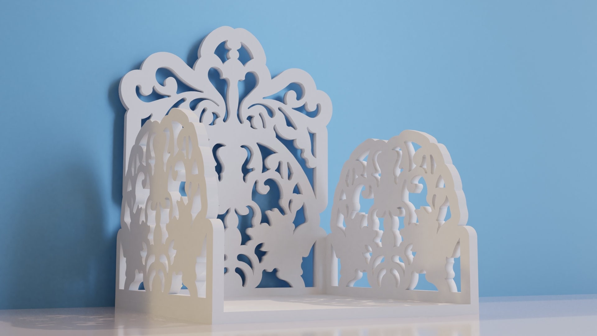CNC Laser Cut Design DXF File For Mandir For God Prayer Room Pooja Room 