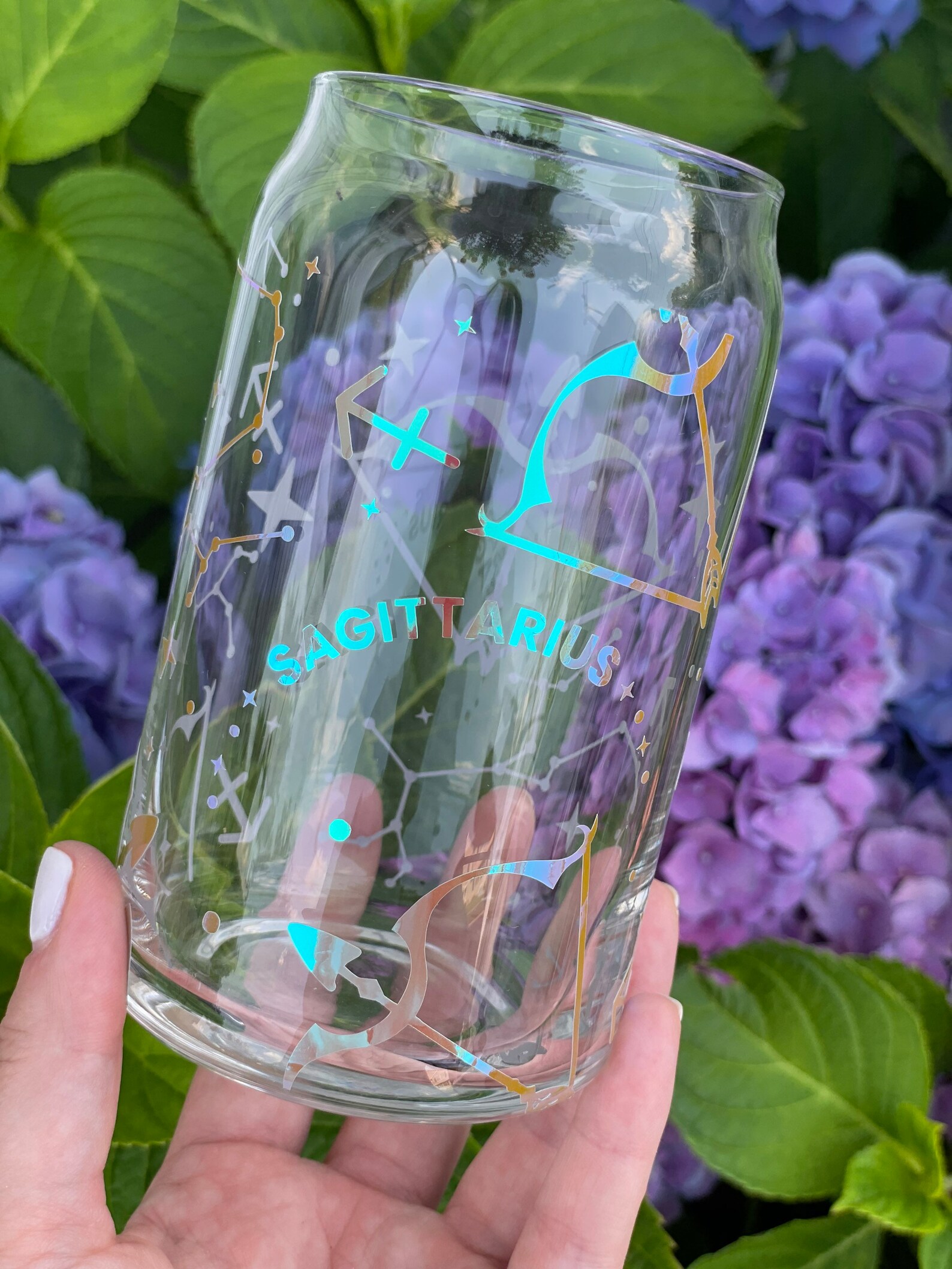 ZODIAC Sign Beer Glass Canglass Soda Can Zodiac Signsiced Etsy