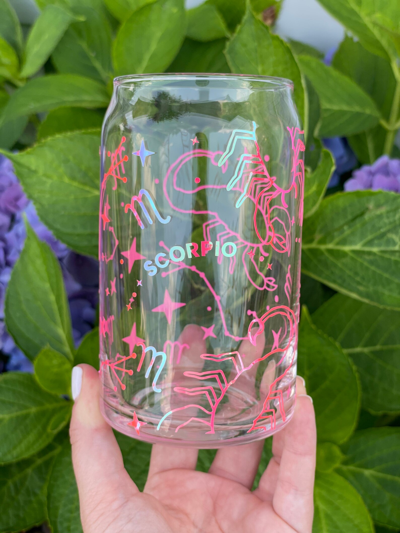 ZODIAC Sign Beer Glass Canglass Soda Can Zodiac Signsiced Etsy